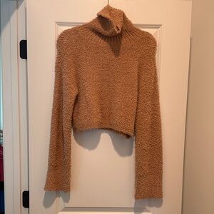 Aerie Warm Brown Cowl Neck Sweater